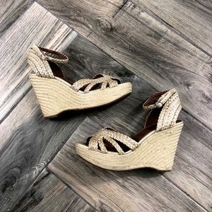 Lucky Brand Lainey Espadrille High Heel Wedges